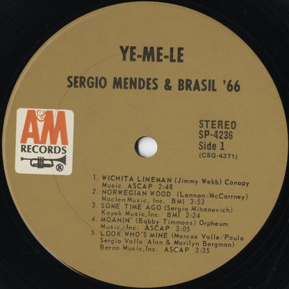 Sergio Mendes & Brasil '66 – Ye-Me-Le (SP-4236) LP 1969 US A&M | 中古LP