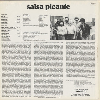 Clare Fischer / クレア・フィッシャー / Salsa Picante (DS-817)