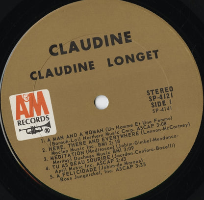Claudine Longet – Claudine (SP-4121) 1960's US A&M | 中古LP