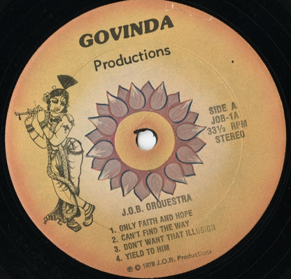 J.O.B. Orquestra - Open The Doors To Your Heart (JOB-1A) LP 1978 US Govinda｜中古LP
