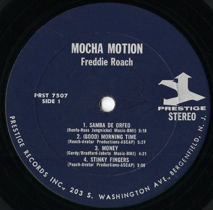 Freddie Roach - Mocha Motion! (PRST 7507) 1967 US Prestige｜中古LP