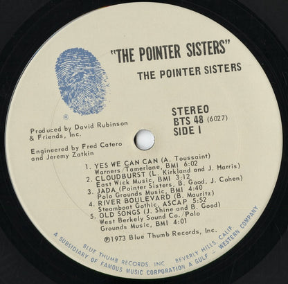 The Pointer Sisters - The Pointer Sisters (BTS 48) 1973 US Blue Thumb｜中古LP