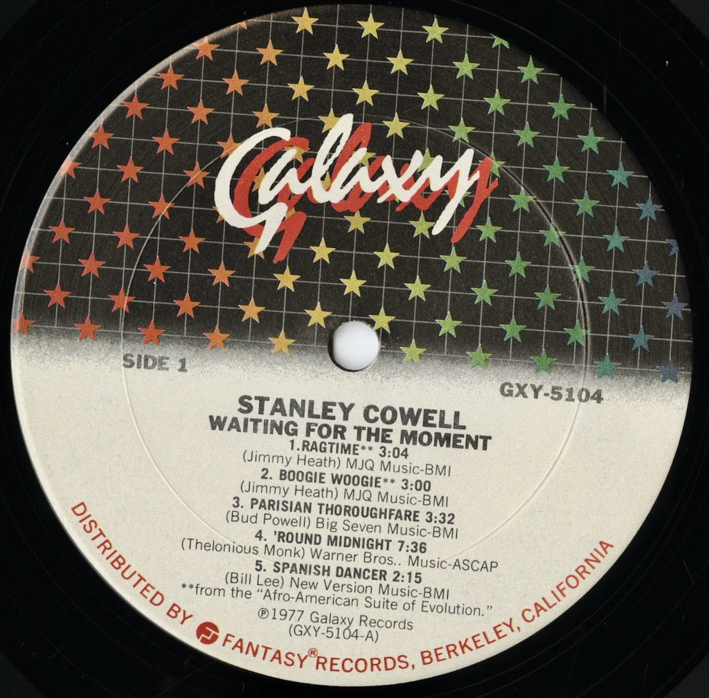 Stanley Cowell / スタンリー・カウエル / Waiting For The Moment (GXY-5104)