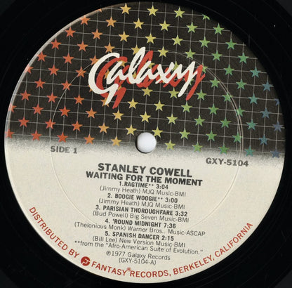 Stanley Cowell / スタンリー・カウエル / Waiting For The Moment (GXY-5104)