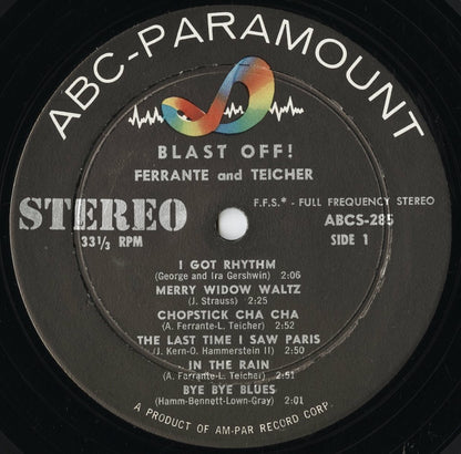 Ferrante And Teicher - Blast Off! (ABCS-285) LP 1959 US ABC-Paramount｜中古LP