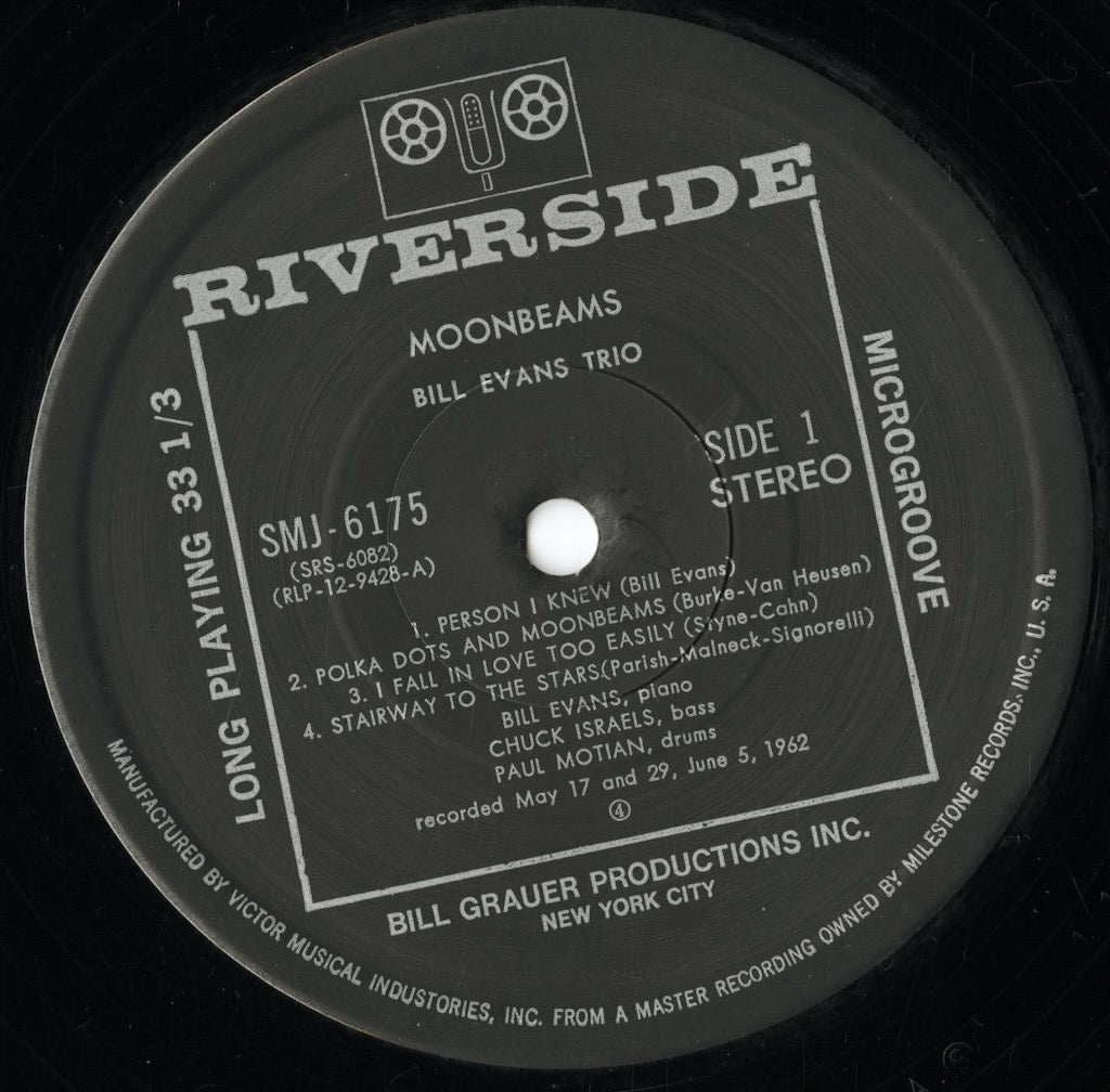 Bill Evans - Moon Beams (SMJ-6175) LP 1977 JPN Riverside｜中古LP