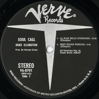 Duke Ellington / デューク・エリントン / Soul Call (V6-8701)