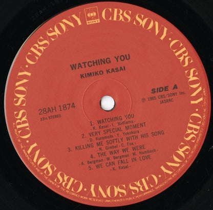 Kimiko Kasai - Watching You (28AH 1874) LP 1985 JPN CBS Sony｜中古LP