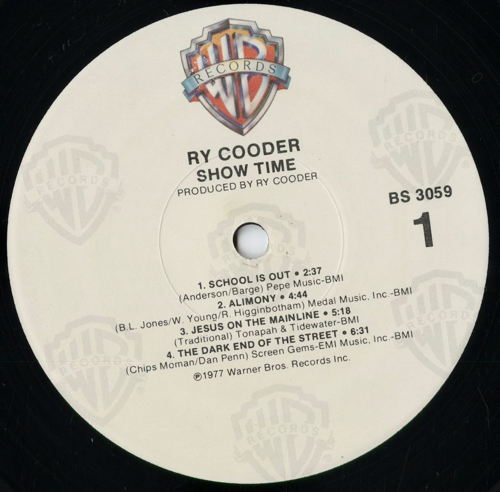 Ry Cooder - Show Time (BS 3059) 1980's US Warner Bros.｜中古LP