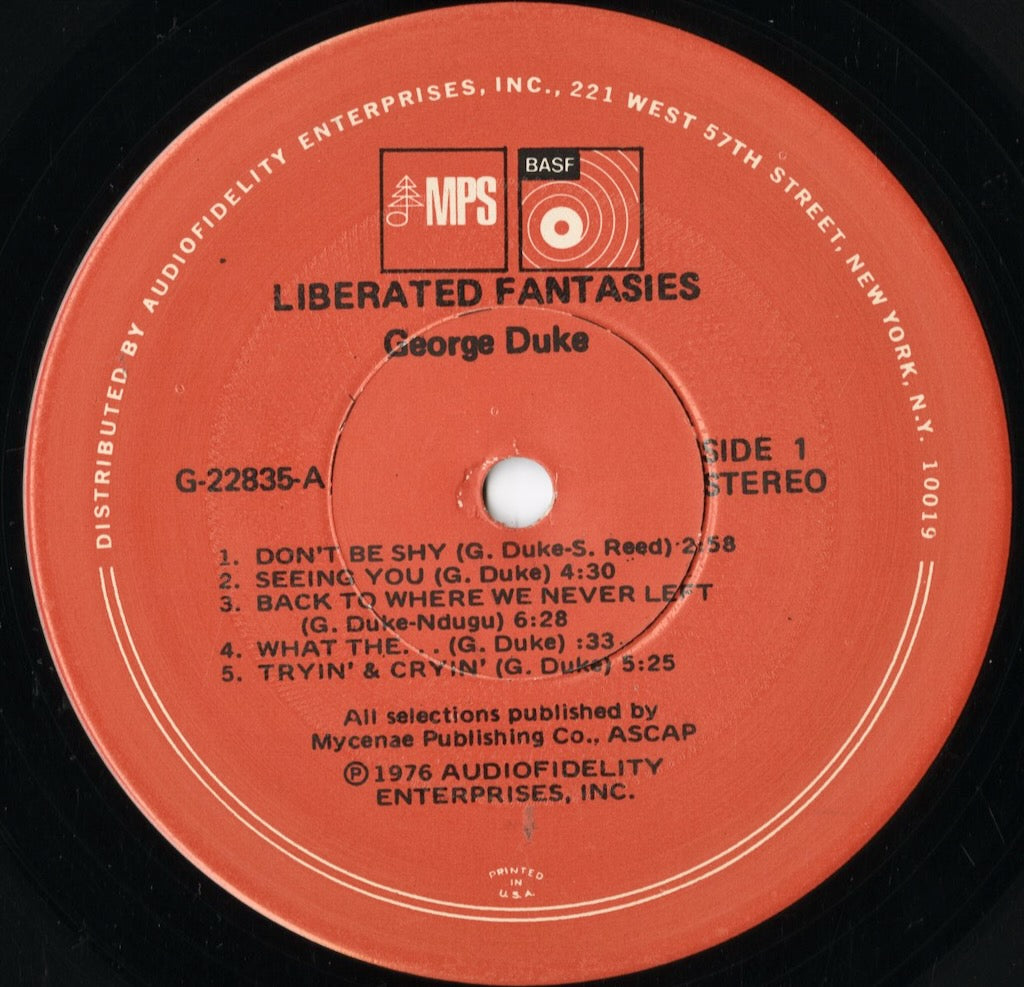 George Duke - Liberated Fantasies (G22835) LP 1976 US MPS / Audiofidelity｜中古LP