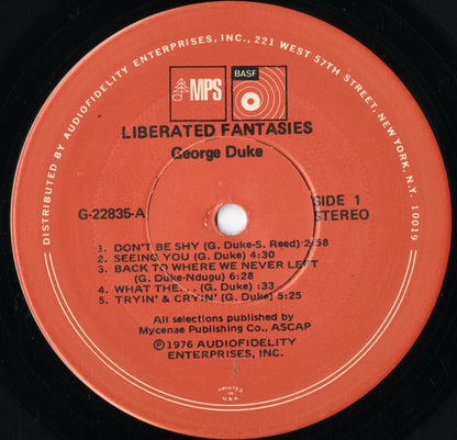 George Duke - Liberated Fantasies (G22835) LP 1976 US MPS / Audiofidelity｜中古LP