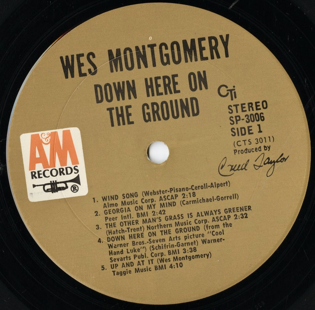 Wes Montgomery / ウェス・モンゴメリー / Down Here On The Ground (SP-3006)