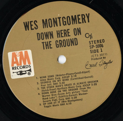 Wes Montgomery / ウェス・モンゴメリー / Down Here On The Ground (SP-3006)