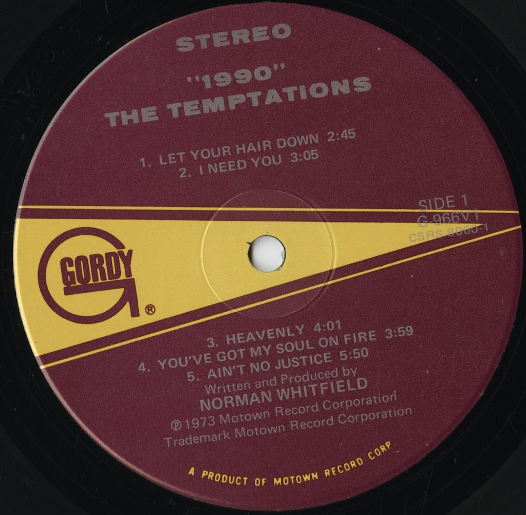 The Temptations - 1990 (G966V1) LP 1973 US Gordy｜中古LP