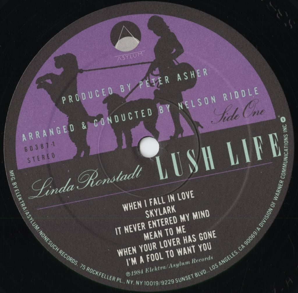 Linda Ronstadt - Lush Life (60387-1) 1984 US Asylum｜中古LP