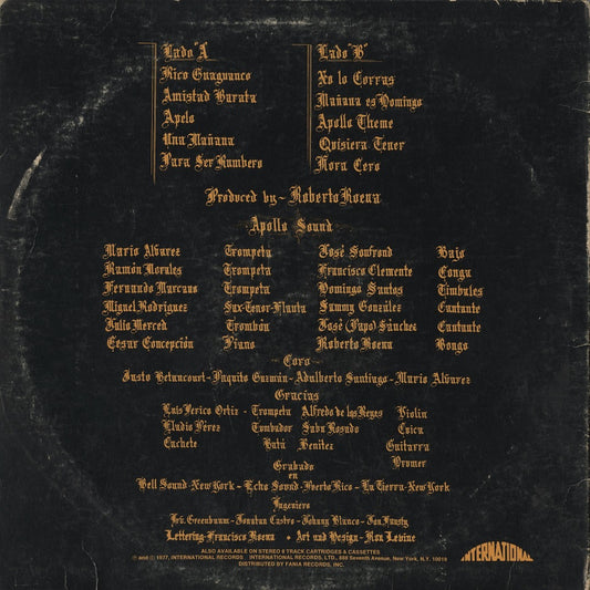 Roberto Roena Y Su Apollo Sound - La 8va. Maravilla (INT-914) LP 1977 US International