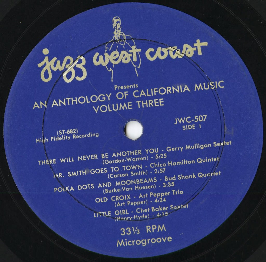 V.A. (Gerry Mulligan, Chet Baker, Chico Hamilton etc...) - Jazz West Coast Vol.3 (JWC-507) 1957 US Pacific Jazz/Jazz West Coas｜中古LP
