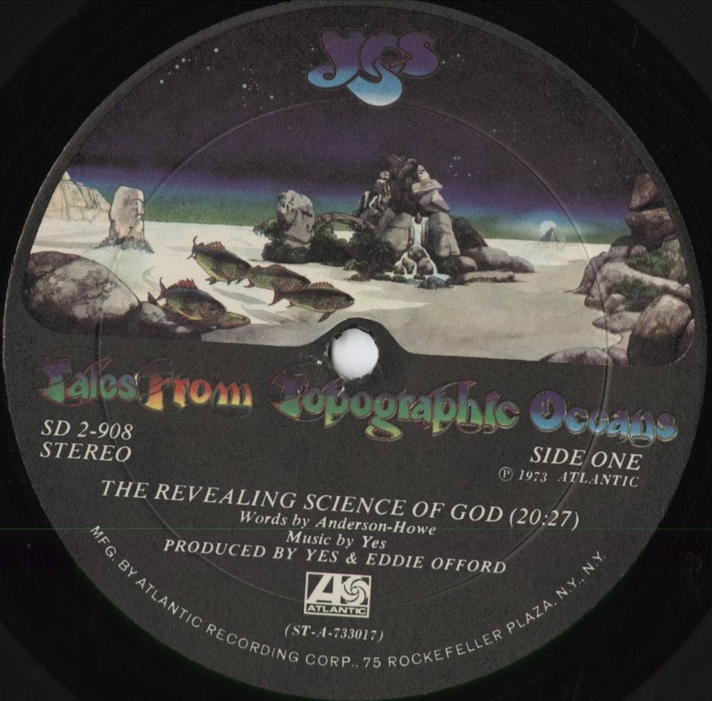 Yes - Tales From Topographic Oceans (SD 2-908) 1974 US Atlantic｜中古LP