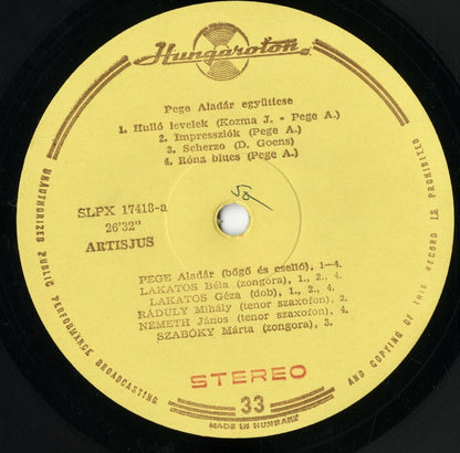 Pege Trio - Montreux Inventions (LPX 17418) 1970 Hungary Hungaroton｜中古LP