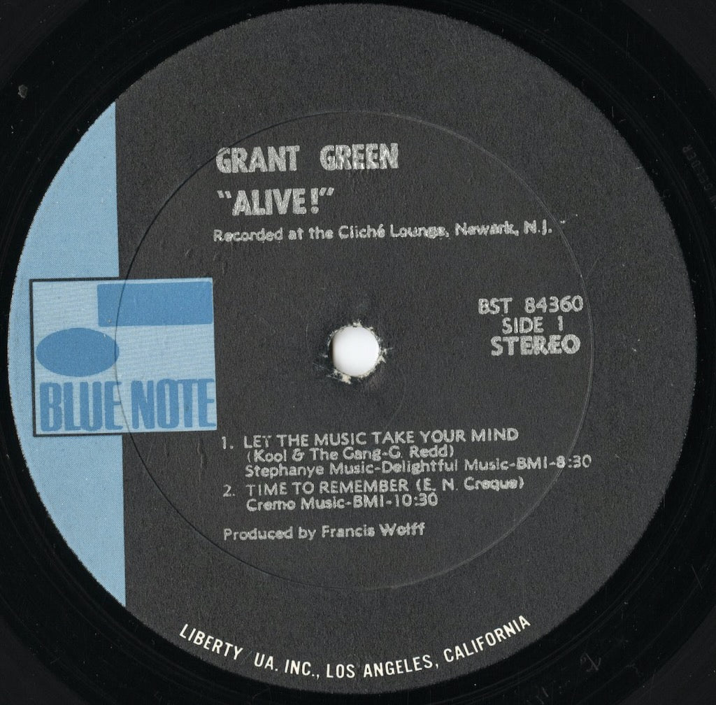 Grant Green - Alive! (BST-84360) LP 1970 US Blue Note｜中古LP