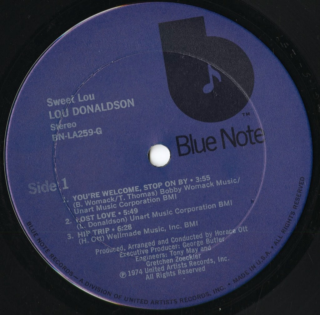 Lou Donaldson – Sweet Lou (BN-LA259-G) 1974 US Blue Note｜中古LP