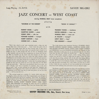 Dexter Gordon , Wardell Gray / Jazz Concert West Coast (Volume 1)  (MG-12012)