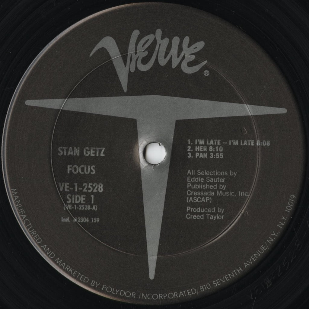 Stan Getz - Focus (VE-1-2528) 1978 US Verve｜中古LP