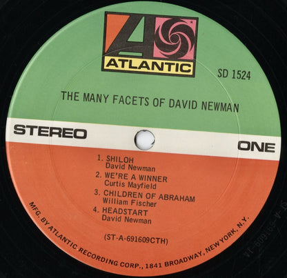 David Newman – The Many Facets Of David Newman (SD 1524) LP 1969 US Atlantic｜中古LP