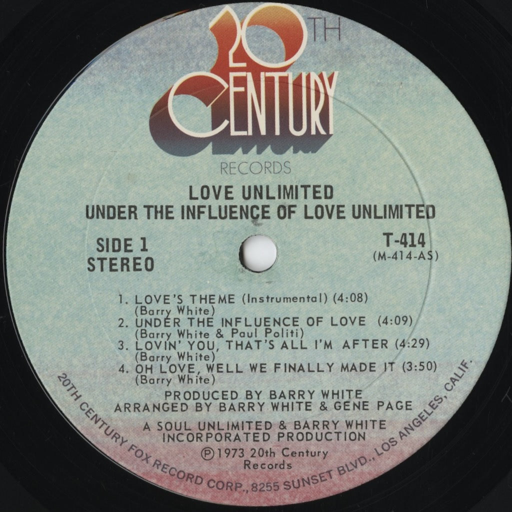 Love Unlimited - Under The Influence Of (T-414) LP 1973 US 20th Century｜中古LP