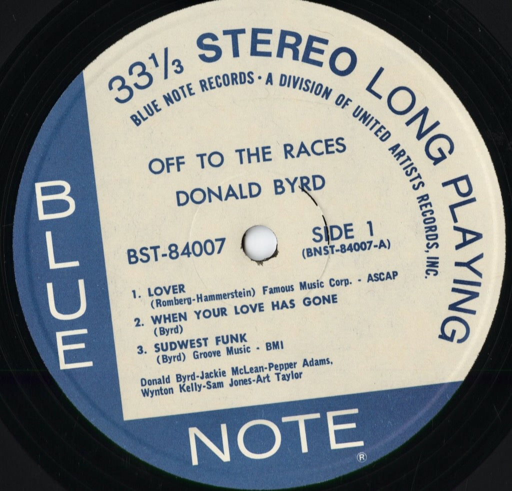 Donald Byrd / Off To The Races (BST 84007) 1972 US Blue Note｜中古LP