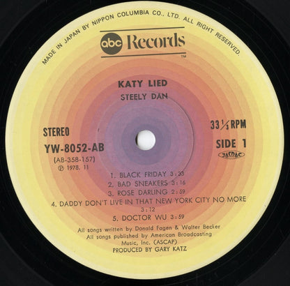 Steely Dan - Katy Lied (YW-8052-AB) LP 1978 JPN ABC｜中古LP
