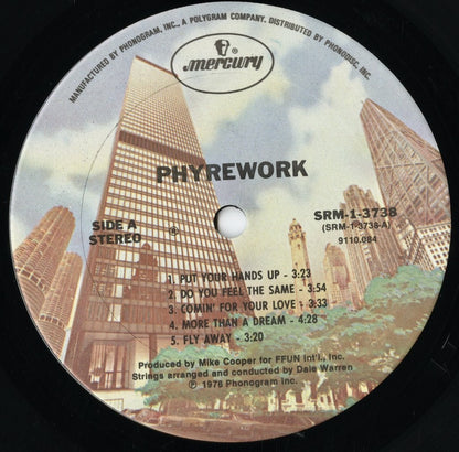 Phyrework - S.T. (SRM-1-3738) LP 1978 US Mercury｜中古LP