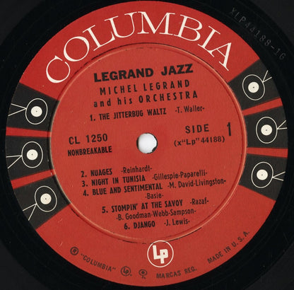 Michel Legrand - Legrand Jazz (CL 1259) LP 1958 US Columbia｜中古LP