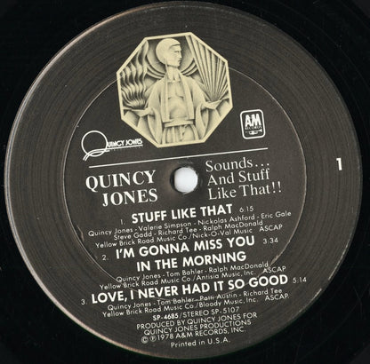 Quincy Jones - Sounds And Stuff Like That!! (SP-4685) 1978 US A&M｜中古LP