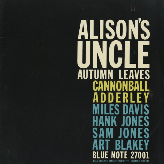 Cannonball Adderley / キャノンボール・アダレイ / Alison's Uncle -12 (BNJ-27001)