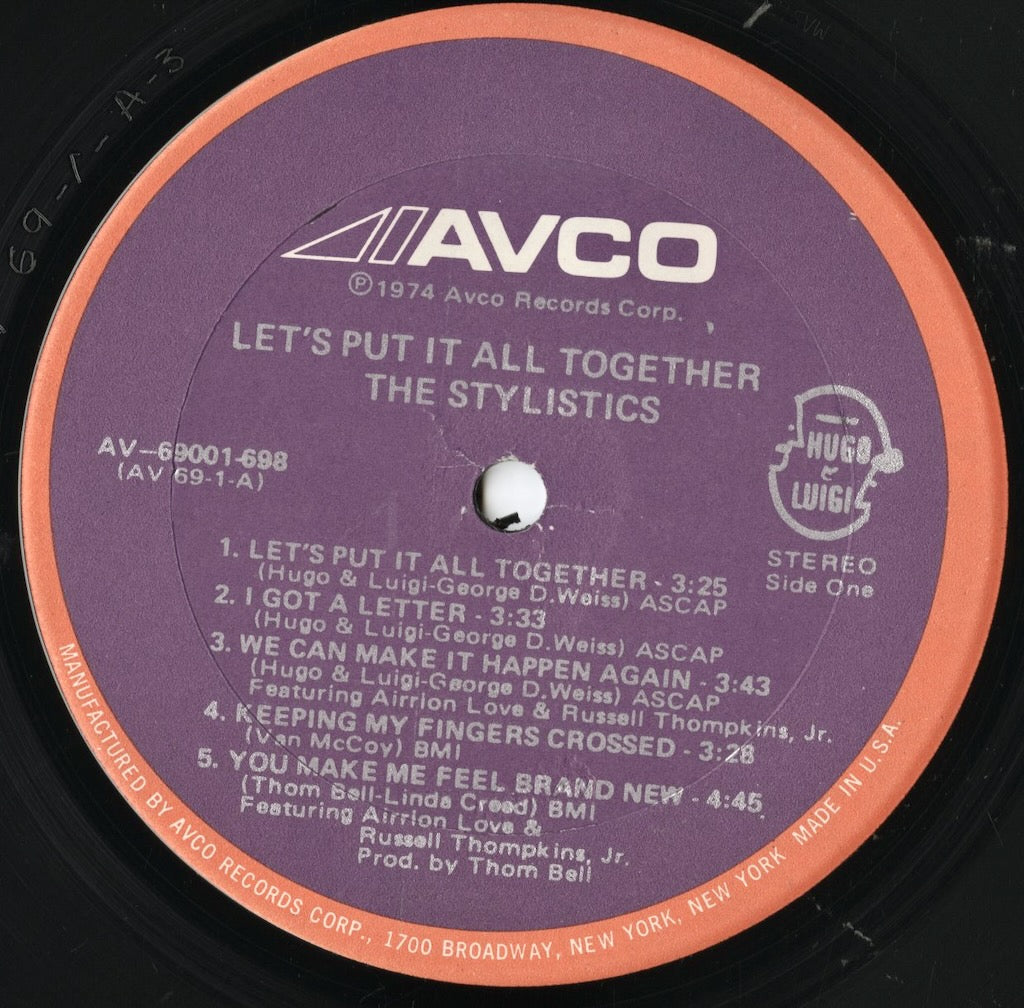 The Stylistics / スタイリスティックス / Let's Put It All Together (AV-69001-698)