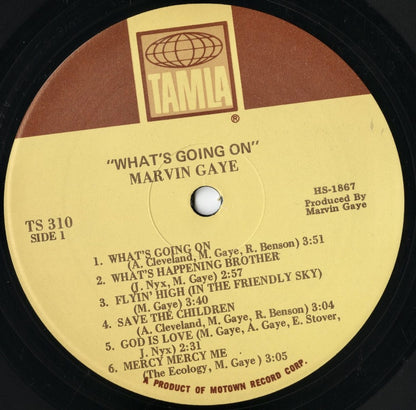 Marvin Gaye - What's Going On (TS310) LP 1971 US Tamla｜中古LP