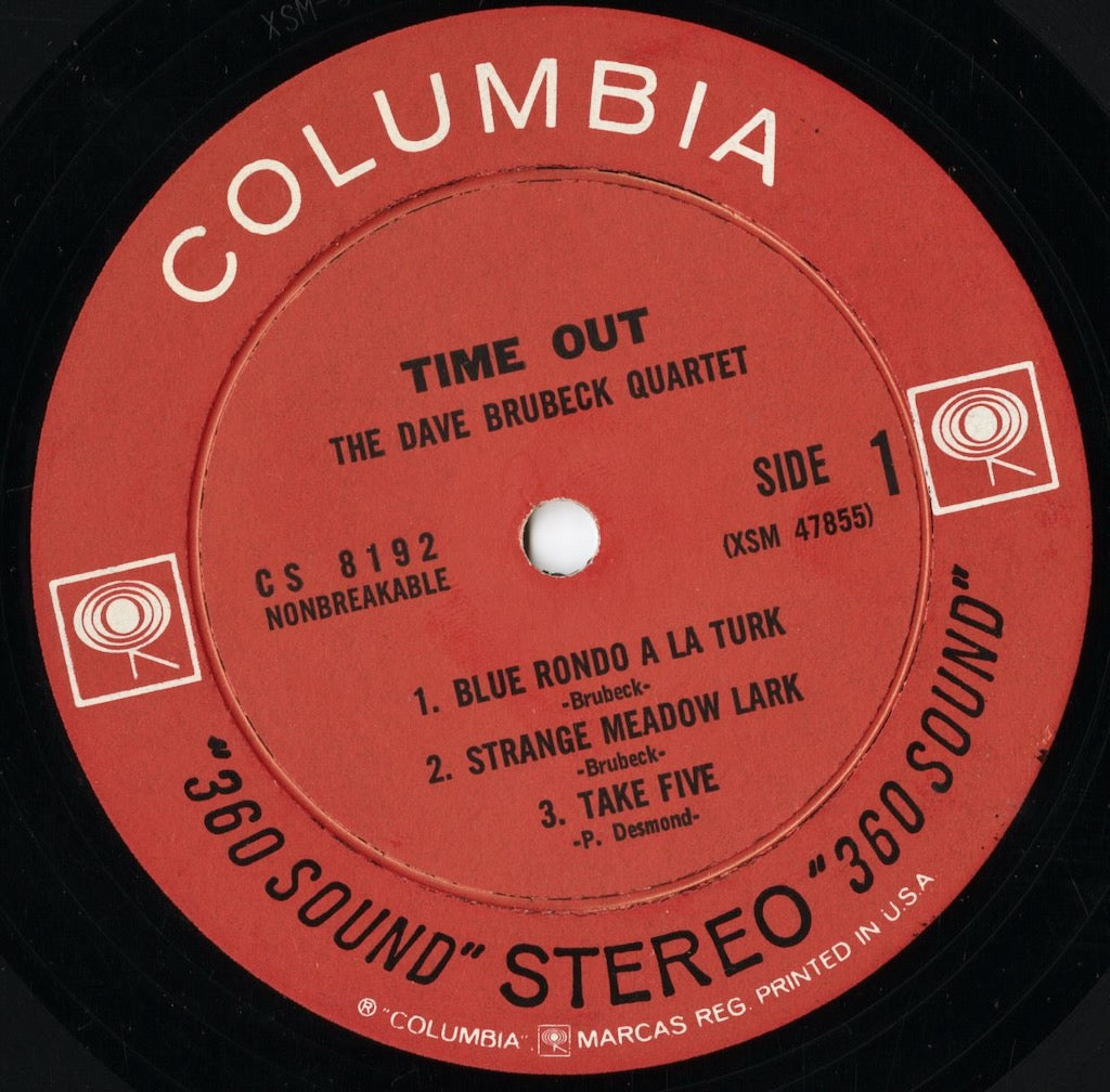 Dave Brubeck - Time Out (CS 8192) LP 1962 US Columbia｜中古LP