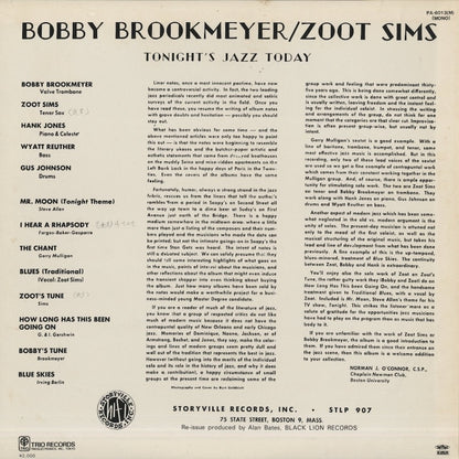 Zoot Sims - Bob Brookmeyer / ズート・シムズ　ボブ・ブルックマイヤー / Tonite's Music Today (PA-6013(M))