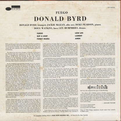 Donald Byrd / ドナルド・バード / Fuego (BST84026)