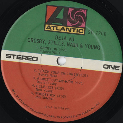 Crosby, Stills, Nash & Young - Deja Vu (SD 7200) 1975 US Atlantic｜中古LP
