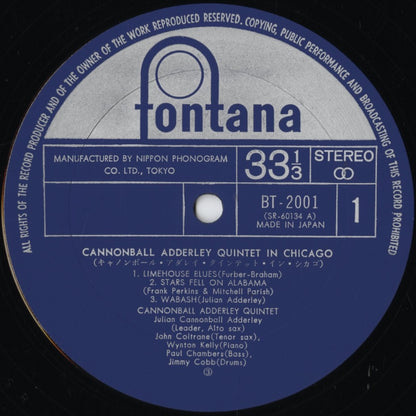 Cannonball Adderley – In Chicago (BT-2001) LP 1972 JPN Fontana | 中古LP