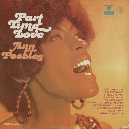 Ann Peebles - Part Time Love (SHL 32059) 1970 US Hi｜中古LP