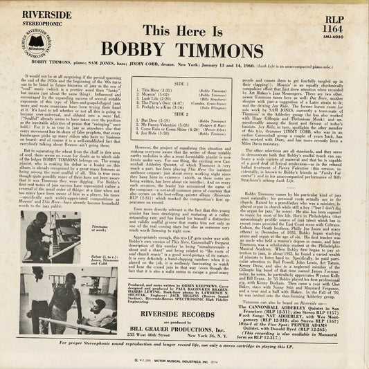 Bobby Timmons - This Here Is Bobby Timmons (SMJ-6050) 1974 JPN Milestone｜中古LP