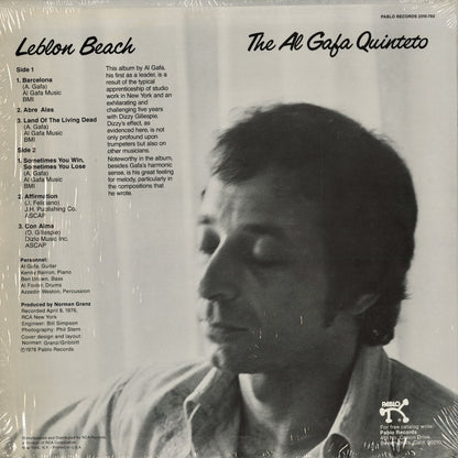 The Al Gafa Quinteto – Leblon Beach (2310-782) 1976 US Pablo | 中古LP