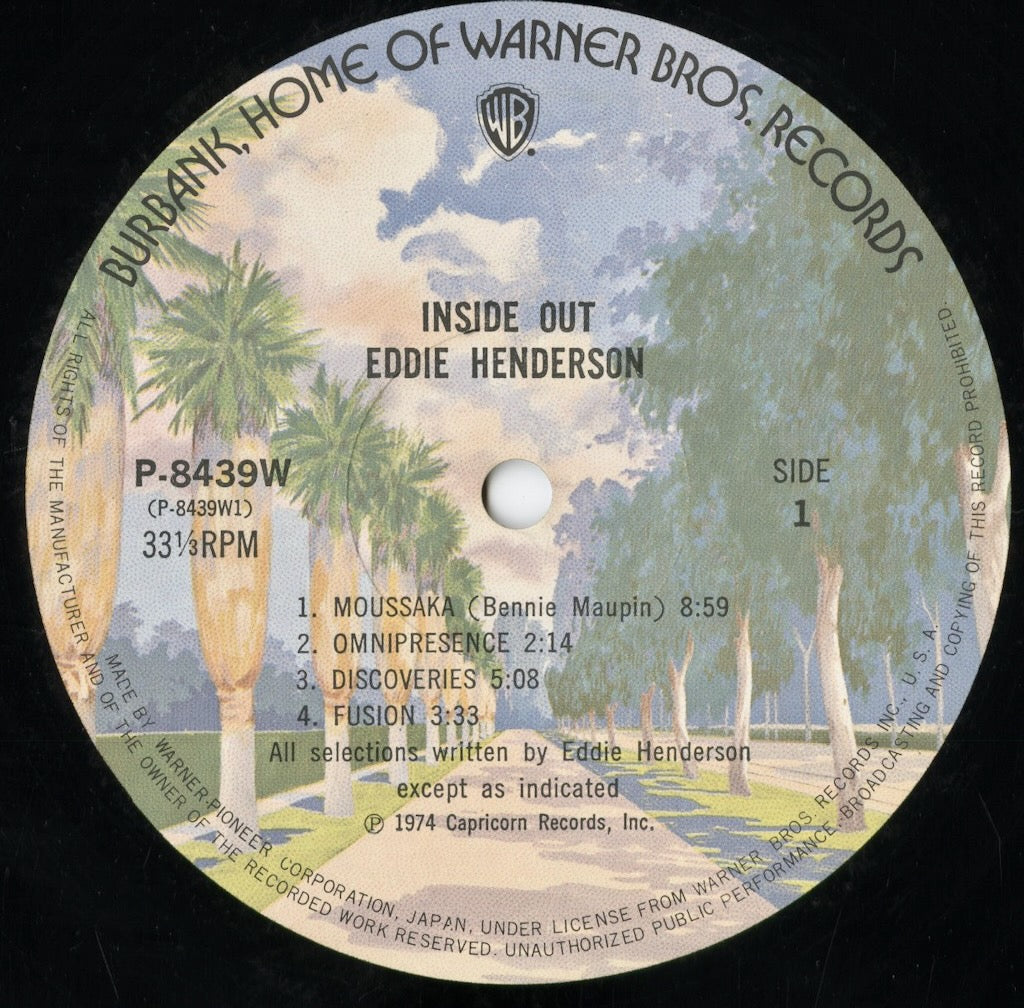 Eddie Henderson - Inside Out (P-8439W) 1974 JPN Warner Bros.｜中古LP