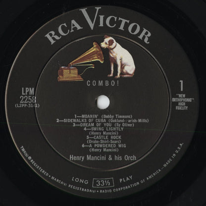 Henry Mancini - Combo! (LPM-2258) 1961 US RCA Victor｜中古LP
