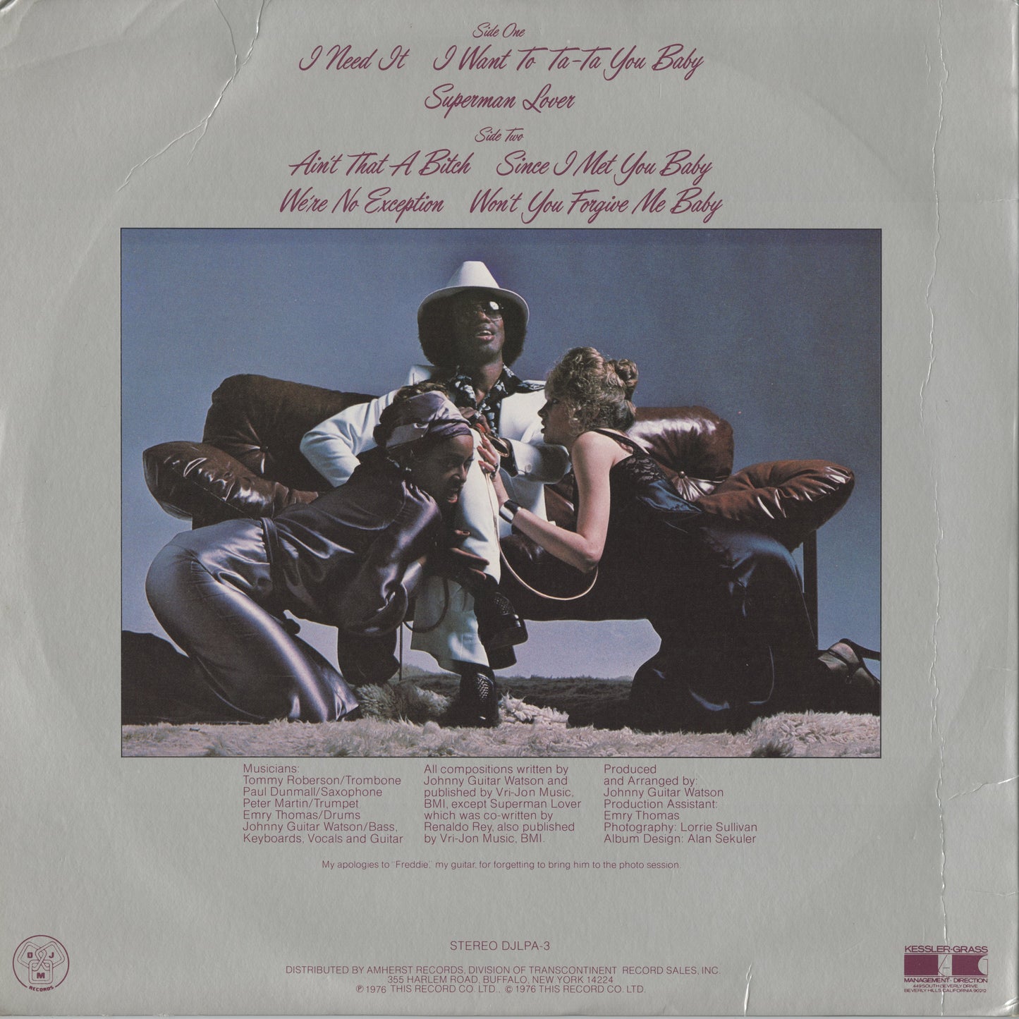 Johnny Guitar Watson – Ain't That A Bitch (DJLPA-3) LP 1976 US DJM Records | 中古LP