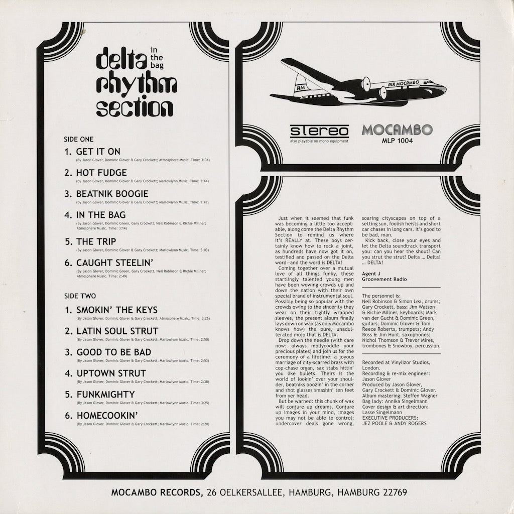 Delta Rhythm Section - In The Bag (MLP 1004) LP 2010 GER Mocambo｜中古LP