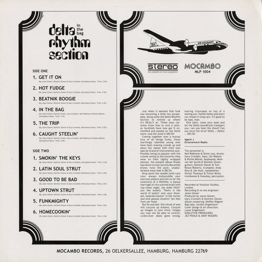 Delta Rhythm Section - In The Bag (MLP 1004) LP 2010 GER Mocambo｜中古LP